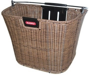 KLICKfix Structura Vorderradkorb (geflochten | ohne Adapter | 16 Liter | braun)
