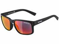 Alpina Kosmic Sonnenbrille (Rahmen schwarz matt | Glas rot verspiegelt | S3)