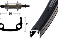 Bike Parts Hinterrad 28x1.75 Schraubzahnkranz 6/7 f&uuml;r Starr 36 Loch Alu-Sport