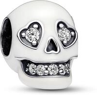 Pandora Glow-in-the-dark Funkelnder Totenkopf Charm 792811C01 Anh&auml;nger