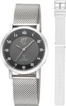 Eco Tech Time Solar Drive Funk ELS-11625-22MS Damenfunkuhr Mit Wechselband