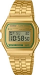 Casio A158WEGV-9AEF, Casio A158WEGV-9AEF Unisex Digitaluhr Gold, Geh&auml;use aus Resin