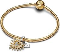 Pandora Strahlendes Herz Doppelter Charm-Anh&auml;nger 764141C01 Charm Anh&auml;nger