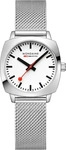 Mondaine MSL.31110.SM, Mondaine Cushion MSL.31110.SM Damenarmbanduhr Wei&szlig;...
