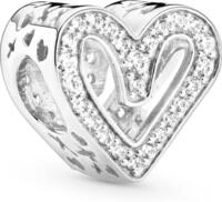 Pandora Funkelndes Freihand-Herz Charm 798692C01 Anh&auml;nger