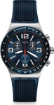 Swatch YVS454, Swatch Irony New Chrono BLUE GRID YVS454 Herrenchronograph Petrol