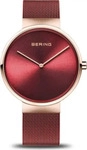 Bering 14539-363, Bering 14539-363 Damenarmbanduhr Rot female, Geh&auml;use aus Edelstahl