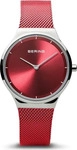 Bering 12131-303, Bering 12131-303 Damenarmbanduhr Rot female, Geh&auml;use aus...