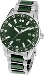 Jacques Lemans 42-10C, Jacques Lemans Liverpool 42-10C Herrenarmbanduhr Gr&uuml;n male,