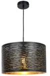Globo 15342 Tunno H&auml;ngeleuchte Metall Schwarz, 1X E27