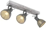 Mori Strahler Holz Antik Wei&szlig; Get&uuml;ncht, 3X E27
