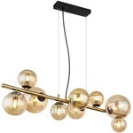 Globo 56135-9H Riha H&auml;ngeleuchte Metall Schwarz Matt, 9X G9 Led