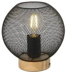 Globo 15663T Pablo Tischleuchte Holz Braun, 1X E27