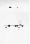 Nova Luce 9009250 Odillia G9 Pendelleuchte Schwarz, Transparent