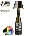 Sompex TOP 2.0 - Spacegrey,RGBW-Akku-Flaschenleuchte