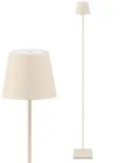 Akku-Stehleuchte Nuindie 1200mm d&uuml;nenbeige rund