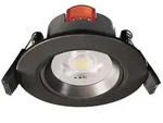 SMD-68-230V-2700K-rund Deckeneinbauleuchte IP20 Verkehrsschwarz RAL 9017