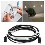 LumiTiles Kabel Square Warmwei&szlig; 1,9m 12V Schwarz Kunststoff