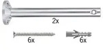 Seilsystem Montageset Umlenker/Abh&auml;ngung Chrom matt