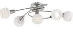 Elliott Deckenleuchte Metall Nickel Matt, 5X E14 Led