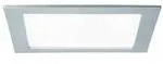 LED Einbaupanel IP44 eckig 220x220mm 4000K Chrom matt