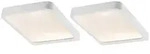 LED Unterschrankleuchte Vane 2x8W 105x140mm 2x430lm 230/12V eckig Wei&szlig; matt