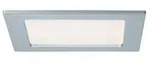 LED Einbaupanel IP44 eckig 165x165mm 2700K Chrom matt