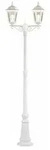 Stehleuchte Firenze, weiss matt, 2.flg., klares Glas