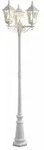 Stehleuchte Firenze, weiss matt, 3. flg. , klares Glas