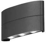 Chieri Wandl. 8W LED Aluminium, anthrazit, IP54