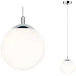 Pendelleuchte Globe IP44 E27 max. 20W Satin Chrom dimmbar