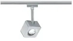 URail LED Schienenspot Cube Einzelspot 540lm 8W 2700K dimmbar 230V Chrom matt Chrom