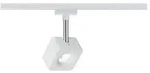 URail LED Schienenspot Cube Einzelspot 540lm 8W 2700K dimmbar 230V Wei&szlig; Chrom