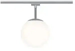 URail Schienenspot Globe Einzelspot E14 max. 10W dimmbar 230V Chrom matt Opal