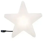 Plug & Shine LED Lichtobjekt Star IP67 3000K 2,8W Wei&szlig;