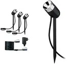 Plug & Shine LED Gartenstrahler Pike Basisset IP65 3000K 3x2,2W 21VA Anthrazit