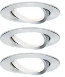 LED Einbauleuchte 3-Step-Dim Nova Coin Basisset schwenkbar rund 84mm 50&deg; Coin 3x6W