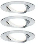 LED Einbauleuchte Nova Coin Basisset schwenkbar rund 84mm 50&deg; Coin 3x6W 3x470lm 230V