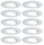 LED Einbauleuchte Calla Basisset schwenkbar IP65 rund 90mm 30&deg; 10x5,2W 10x460lm 230V