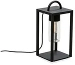 Bologna Bodenleuchte E27 230V schwarz, transp. Glas