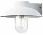 Wandleuchte Mani, matt weiss, klares Glas