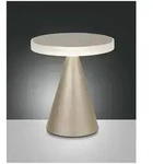 Fabas Luce Neutra Tischleuchte LED 1x12W Metall- und Methacrylat Gold edelmatt