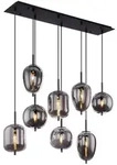 Blacky H&auml;ngeleuchte Metall Schwarz, 8X E14