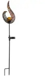 Solarleuchte Metall Schwarz, 1Xled Solarleuchte Metall Schwarz, Led