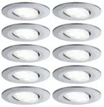 LED Einbauleuchte Calla Basisset schwenkbar IP65 rund 90mm 30&deg; 10x5,2W 10x460lm 230V