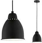 Neordic Pendelleuchte Hilla E27 max. 40W Schwarz dimmbar Metall