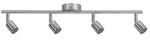 Deckenstrahler Carolina GU10 230V max. 4x10W dimmbar Nickel matt