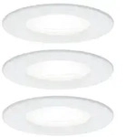 LED Einbauleuchte Nova Basisset starr IP44 rund 78mm GU10 3x6,5W 3x470lm 230V 4000K