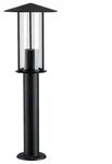 Pollerleuchte Classic IP44 500mm max. 15W 230V Dunkelgrau E27 Metall Glas