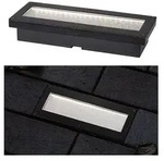 Solar LED Bodeneinbauleuchte Domenic IP67 3000K 200x80mm Schwarz